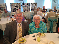 Couple at Golden Wedding Anniversary Dinner organized by Holt Kiwanis Club